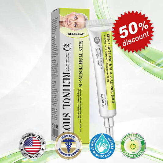 ✨Final 3 Hours: 70%OFF🔥Acezozla™ Botulinum & Vita-A Retinol Shot Wrinkle-Lift Tightening cream✨