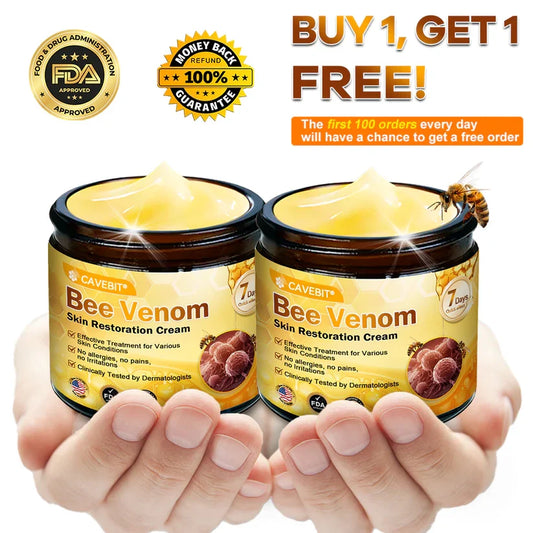 💐 Cavebit® Bee Venom Cream – Fast Skin Repair | Made in USA | 80% OFF!